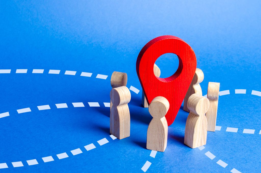 localização e Instagram